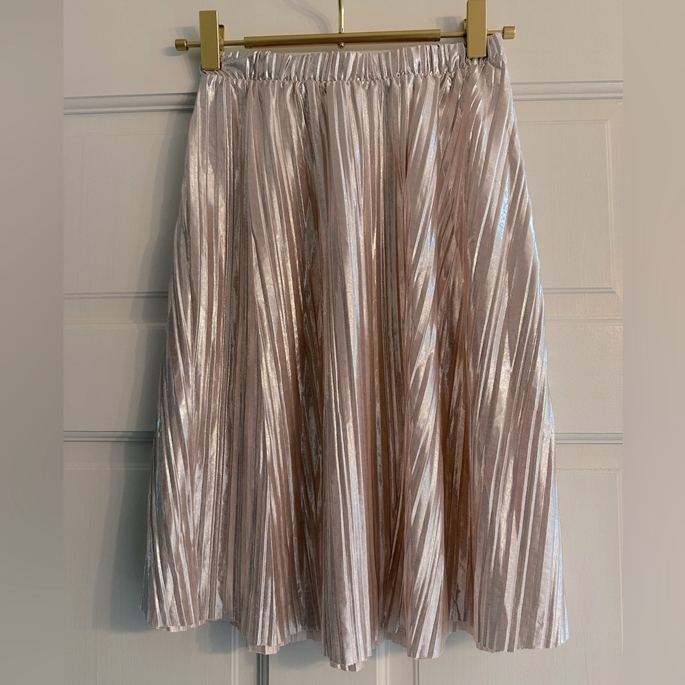 Abercrombie Kids Metallic Micropleat Skirt Size 8